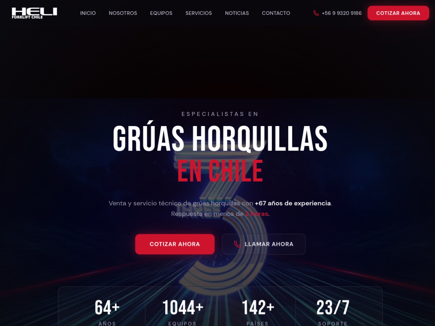 Heli Forklift Chile · Diseño Web · Live